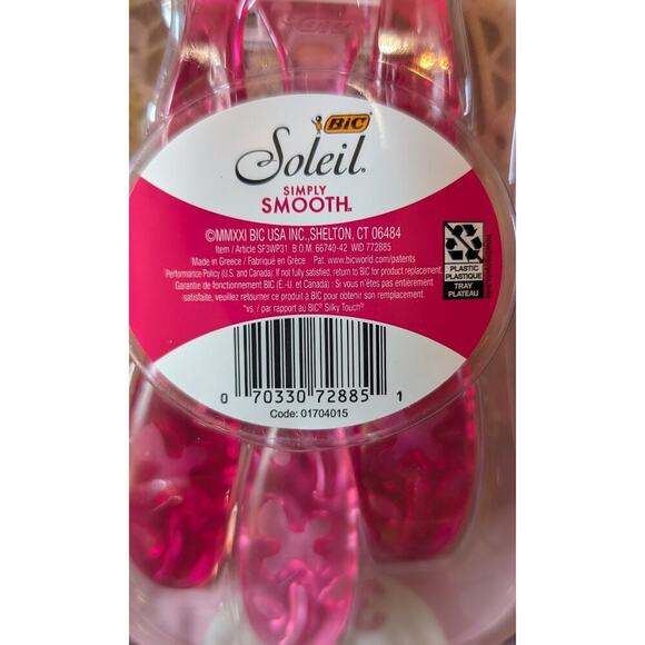 Bic Soleil Simply Smooth Triple-Blade 3 Pack- LOT of 2 (6 Total) - Picture 3 of 4